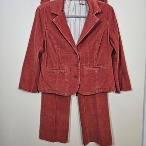 St. John's Bay Burnt Orange Corduroy Suit